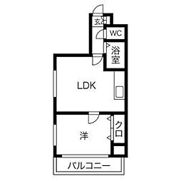 間取図画像 1LDK