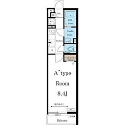 リブリ・アルバ中村公園 1Kの間取図画像