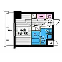 レジディア高岳 1Kの間取図画像
