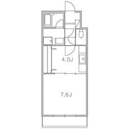 セレーノ星が丘 1Kの間取図画像