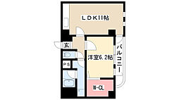 藤陽ビル 1LDKの間取図画像