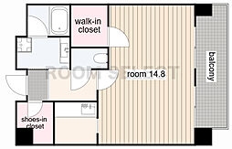 メゾンドオーキッド ワンルームの間取図画像