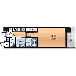 パルティール名駅北 1Kの間取図画像