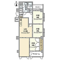 ハイツサンライズ 3階/301