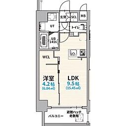 GranVia浄心家賃10000円ダウン(半年間)&フリー 1SLDKの間取図画像