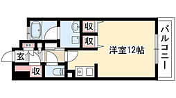 サンマリーノ ワンルームの間取図画像