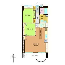 トーカンマンション名古屋第7 2LDKの間取図画像