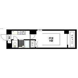 タウンコート児島 1Kの間取図画像
