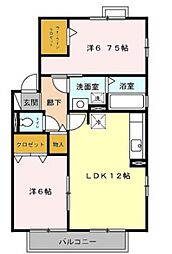 アプリエール ガーデン C 2階