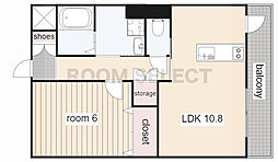 ディアコート7 1LDKの間取図画像