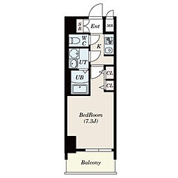 VILLA・SERENO桜山 1Kの間取図画像