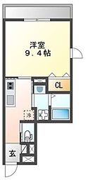 N2ルーチェ 1Kの間取図画像