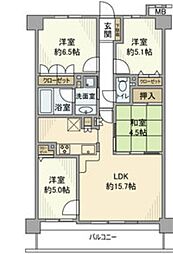 ファミリアーレ喜多山 4LDKの間取図画像