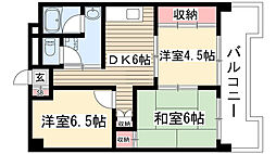 一社司ビル 3DKの間取図画像