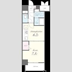 マイコスモス 1DKの間取図画像