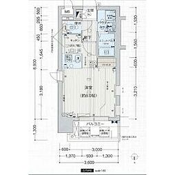 プレサンス新栄デコール ワンルームの間取図画像