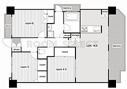 ステラートシティ桜山 3LDKの間取図画像