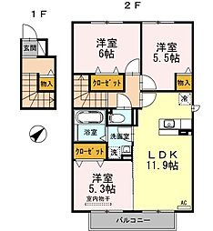 ルミエール　Ｂ棟 2階/201