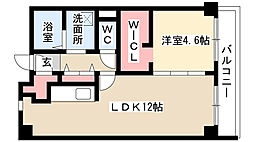 フォレスティア桜山 1LDKの間取図画像