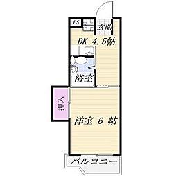 CASANOAH名東 1DKの間取図画像