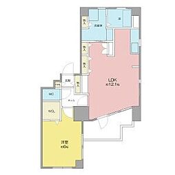 Liebencourt 1LDKの間取図画像