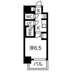 メイクス今池PRIME 1Kの間取図画像