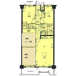 金山グランドハイツ 4LDKの間取図画像