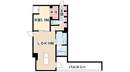 IZUMIONE 1LDKの間取図画像