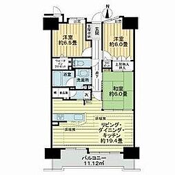 エルザセンティア久屋 3LDKの間取図画像