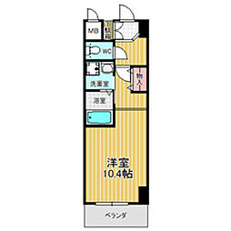 サウス名駅 1Kの間取図画像
