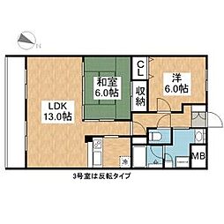バローネ八雲 2階/203
