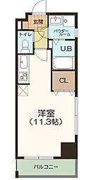 ミリオレビータ金山 ワンルームの間取図画像