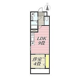 GRACEHILLs2 1LDKの間取図画像