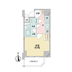 APEX名古屋栄プレミアライフ 1Kの間取図画像