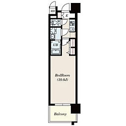S-RESIDENCE本郷2 1Kの間取図画像