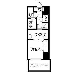 さくらヒルズニシキプラチナムレジデンス 1DKの間取図画像