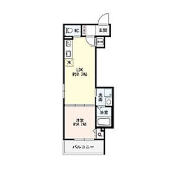 StageK向島 1LDKの間取図画像