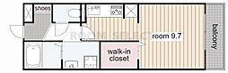 D-room黄金 ワンルームの間取図画像