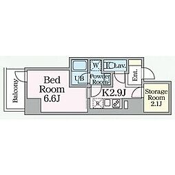 E-city大須 1SKの間取図画像
