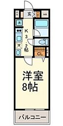 ベレーサ名駅ウエスト 1Kの間取図画像