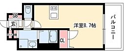 プレサンス鶴舞公園ウィズ 1Kの間取図画像