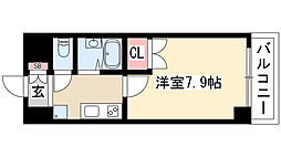 プロビデンス泉 1Kの間取図画像