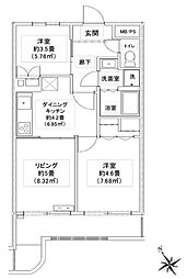 間取図画像 2LDK