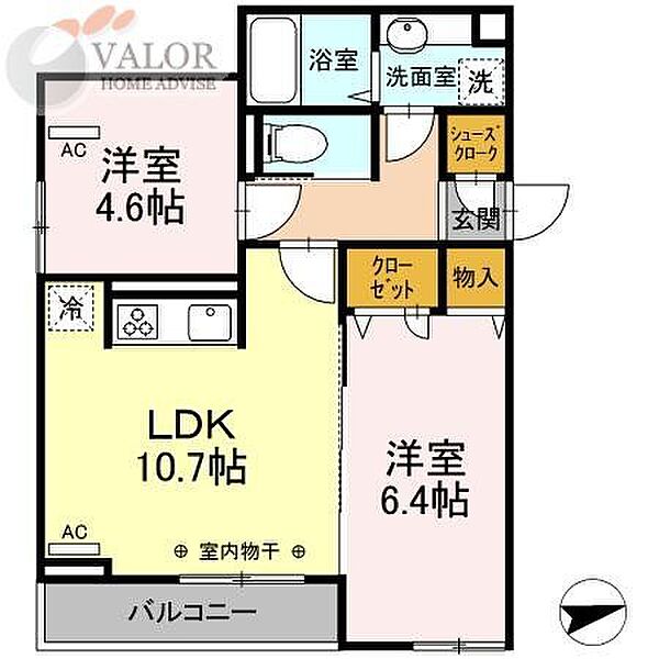 同じ建物の物件間取り写真 - ID:214055263846