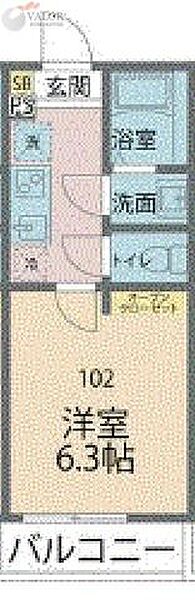 カインドネス相模が丘 102｜神奈川県座間市相模が丘２丁目(賃貸アパート1K・1階・20.09㎡)の写真 その2