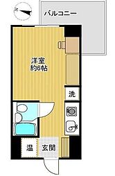 ラフォルテ町田 2階1Kの間取り
