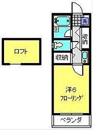 間取図画像 1K