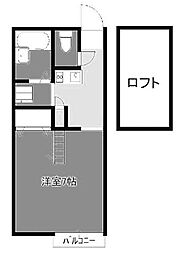 コンフォール淵野辺 1Kの間取図画像