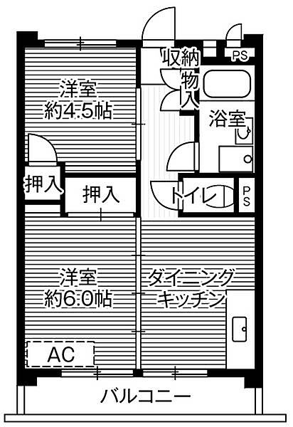 ビレッジハウス向台タワー1号棟 1124｜東京都西東京市向台町４丁目(賃貸マンション2DK・11階・40.38㎡)の写真 その2