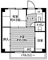 ビレッジハウス東金井2号棟3階3.0万円